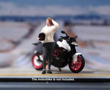 Load image into Gallery viewer, 1:64 Painted Figure Model Miniature Resin Diorama Sand Beauty Racer Lady Woman Collection