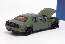 Load image into Gallery viewer, SH 1:64 Green SRT Hellcat Muscle Sport Model Diecast Metal Car New Collection