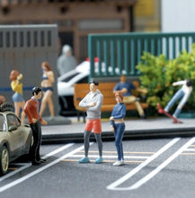 Load image into Gallery viewer, 1:64 Painted Figure Mini Model Toy Miniature Car Scenes Resin Sports Girl Lady