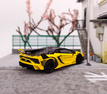 Load image into Gallery viewer, MINIGT 1:64 Yellow Aventador GT EVO LBWK Sports Model Diecast Metal Car New