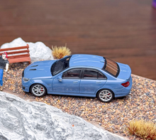 Load image into Gallery viewer, King 1:64 Blue C63 AMG W204 Sedan Sports Model Diecast Metal Car New Collection