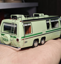 Load image into Gallery viewer, MK 1:64 Green HEC GMC Motor Home Road Trip RV Van Model Diecast Resin Car New Collection