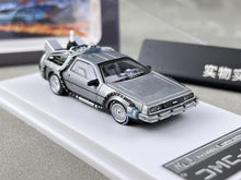 Load image into Gallery viewer, MJ 1:64 Silver DMC-12 Movie Sports Model Diecast Metal Car New Collection
