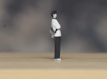 Load image into Gallery viewer, 1:64 Painted Figure Model Miniature Resin Diorama Sand Crossed Arm Boy Man Stand