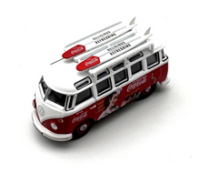 Load image into Gallery viewer, 1:76 VW Red T1 Mini Bus Van Camper Coke Model Diecast Metal Car New