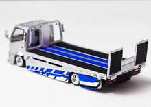 Load image into Gallery viewer, TM 1:64 Silver GTR R35 H300 Flatbed Trailer Truck Model Diecast Metal Car New Collection