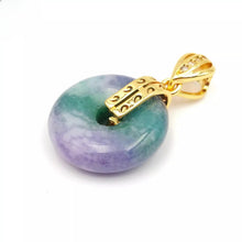 Load image into Gallery viewer, Nature Jade Round Pendant Necklace Gift Jewelry charm Blessing Lucky Accessory B