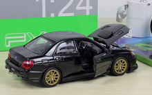Load image into Gallery viewer, WELLY 1:24 JDM Impreza WRX STI Racing Sports Model Diecast Metal Car Display