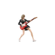 Load image into Gallery viewer, 1:64 Painted Figure Mini Model Miniature Resin Diorama Sand People Guitar Girl