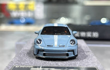 Load image into Gallery viewer, 1:64 DPM Blue 911 992 ST #63 Sports Model Diecast Resin Car New Collection