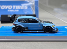 Load image into Gallery viewer, TPC 1:64 Blue Civic EG6 Widebody Sports Model Diecast Metal Car Box New Collection