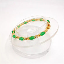 Load image into Gallery viewer, Nature Jade Beaded Bracelet Jewelry Blessing Lucky Fortune Gift For Her Green ss