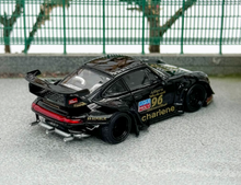 Load image into Gallery viewer, SW 1:64 Black RWB 911 Charlene Sports Low Spoiler Model Diecast Metal Car New Collection