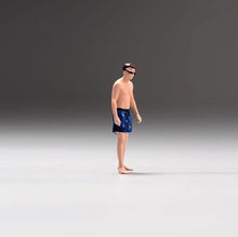 Load image into Gallery viewer, 1:64 Painted Unpainted Figure Model Miniature Resin Diorama Man in Swimming Suit New