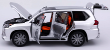 Load image into Gallery viewer, LCD 1:18 Silver LX570 Luxury SUV Off Road Sports Model Diecast Metal Car New