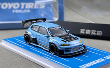 Load image into Gallery viewer, TPC 1:64 Blue Civic EG6 Widebody Sports Model Diecast Metal Car Box New Collection
