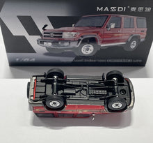 Load image into Gallery viewer, Masdi 1:64 Red Land Cruiser LC76 ORV SUV Sports Model Diecast Metal Car New Collection