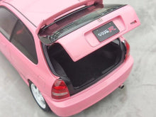 Load image into Gallery viewer, MH 1:18 Pink Civic Type R EK9 B16B Vtec Engine Model Diecast Metal Car New Collection