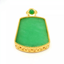 Load image into Gallery viewer, Nature Jade Smooth Pendant Necklace Gift Jewelry charm Blessing Lucky Fortune G