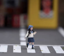 Load image into Gallery viewer, 1:64 Painted Figure Model Miniature Resin Diorama Toy Sand Uniform Student Kids