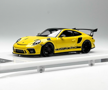 Load image into Gallery viewer, 1:64 CL Yellow GT3 RS 991.2 Racing Sports Model Diecast Resin Car New Collection
