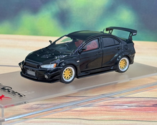 Load image into Gallery viewer, CM 1:64 Black JDM Evolution EVO Lancer 10 X Sports Model Diecast Metal Car New