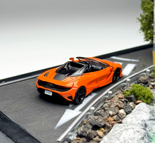 Load image into Gallery viewer, 1:64 CM Orange 750s Spider Convertible Sports Model Diecast Metal Car New Collection