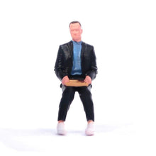 Load image into Gallery viewer, 1:64 Painted Figure Model Miniature Resin Diorama Sand Sitting Man in Suit Toy New Collection