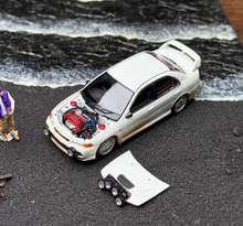 Load image into Gallery viewer, MH 1:64 White Lancer Evolution EVO IV GSR Sports Model Diecast Metal Car New Collection