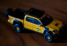 Load image into Gallery viewer, GCD 1:64 Tacoma Camel Pickup Roof Tent Camping Truck Model Metal Diecast Car