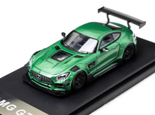 Load image into Gallery viewer, RM 1:64 Green AMG GTS Widebody Racing Sports Model Diecast Metal Car New Collection