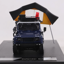 Load image into Gallery viewer, Shadow 1:64 Blue Defender 6x6 Pickup Truck Camper Model Diecast Metal Car New Collection