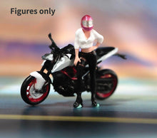 Load image into Gallery viewer, 1:64 Painted Figure Model Miniature Resin Diorama Sand Toy Racing People Racer New