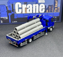 Load image into Gallery viewer, GCD 1:64 Blue Fuso Fighter Truck Crane Model Diecast Metal Car New Collection