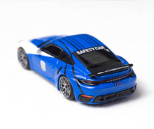Load image into Gallery viewer, DM 1:64 Blue 911 Turbo S Safety Sports Model Diecast Metal Car New Collection
