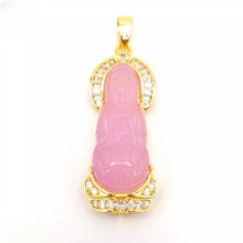 Load image into Gallery viewer, Nature Jade Guanyin Pendant Necklace Gift Jewelry charm Blessing Fortune New gg
