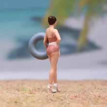 Load image into Gallery viewer, 1:24 Painted Figure Model Miniature Resin Diorama Sand Swimming Suit Lady