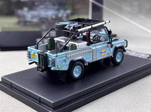 Load image into Gallery viewer, SW 1:64 Blue Gulf Defender 90 Pickup Sports Model Diecast Metal Car BN