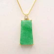 Load image into Gallery viewer, Nature Jade Green Pendant Necklace Gift Jewelry charm Blessing Lucky New Fortune