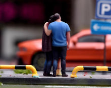 Load image into Gallery viewer, 1:64 Painted Figure Model Miniature Resin Diorama Toy Family Dad Mom Girl Set