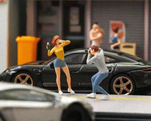 Load image into Gallery viewer, 1:64 Painted Figure Mini Model Miniature Car Scenes Resin Toy Posing Girl Lady
