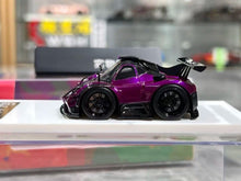Load image into Gallery viewer, YM 1:64 Purple Zonda 760LH Q Cute Mini Sports Model Diecast Resin Car New Collection