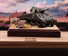 Load image into Gallery viewer, 1:64 Painted Car Model Base Miniature Diorama Road Sand Scenario Wasteland Rock