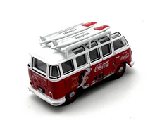 Load image into Gallery viewer, 1:76 VW Red T1 Mini Bus Van Camper Coke Model Diecast Metal Car New