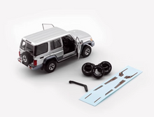 Load image into Gallery viewer, BM 1:64 Silver Land Cruiser LC76 SUV ORV Off Road Model Diecast Metal Car New Collection