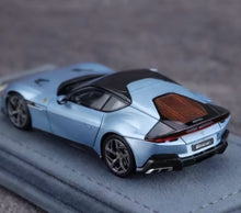 Load image into Gallery viewer, Zadie 1:64 Ice Blue 12 Cilindri Racing Sports Model Diecast Resin Car New Collection