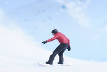 Load image into Gallery viewer, 1:64 Painted Figure Model Miniature Resin Diorama Sand Snow Boarding Man Toy