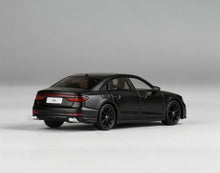 Load image into Gallery viewer, JKM 1:64 Matte Black S8 L D5 Luxury Sedan Sports Model Diecast Metal Car New Collection