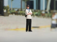 Load image into Gallery viewer, 1:64 Painted Figure Model Miniature Resin Diorama Sand Stand White Shirt Boy Man