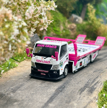 Load image into Gallery viewer, CLS 1:64 Iron HINO H300 Custom Tow Flatbed Truck Model Diecast Metal Car New Collection